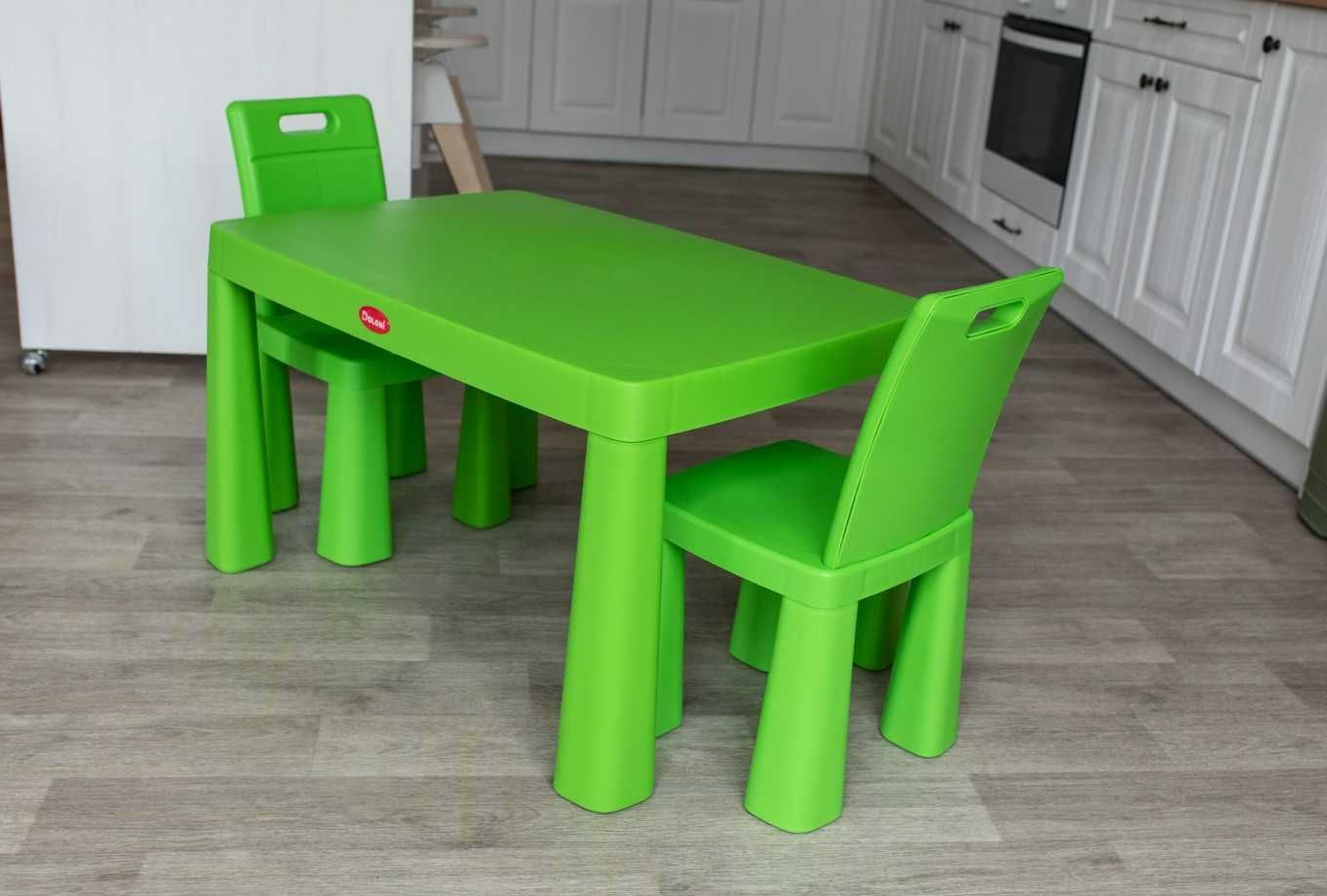 Столик стульчик детский долони стіл стільці пластикові для садочку
