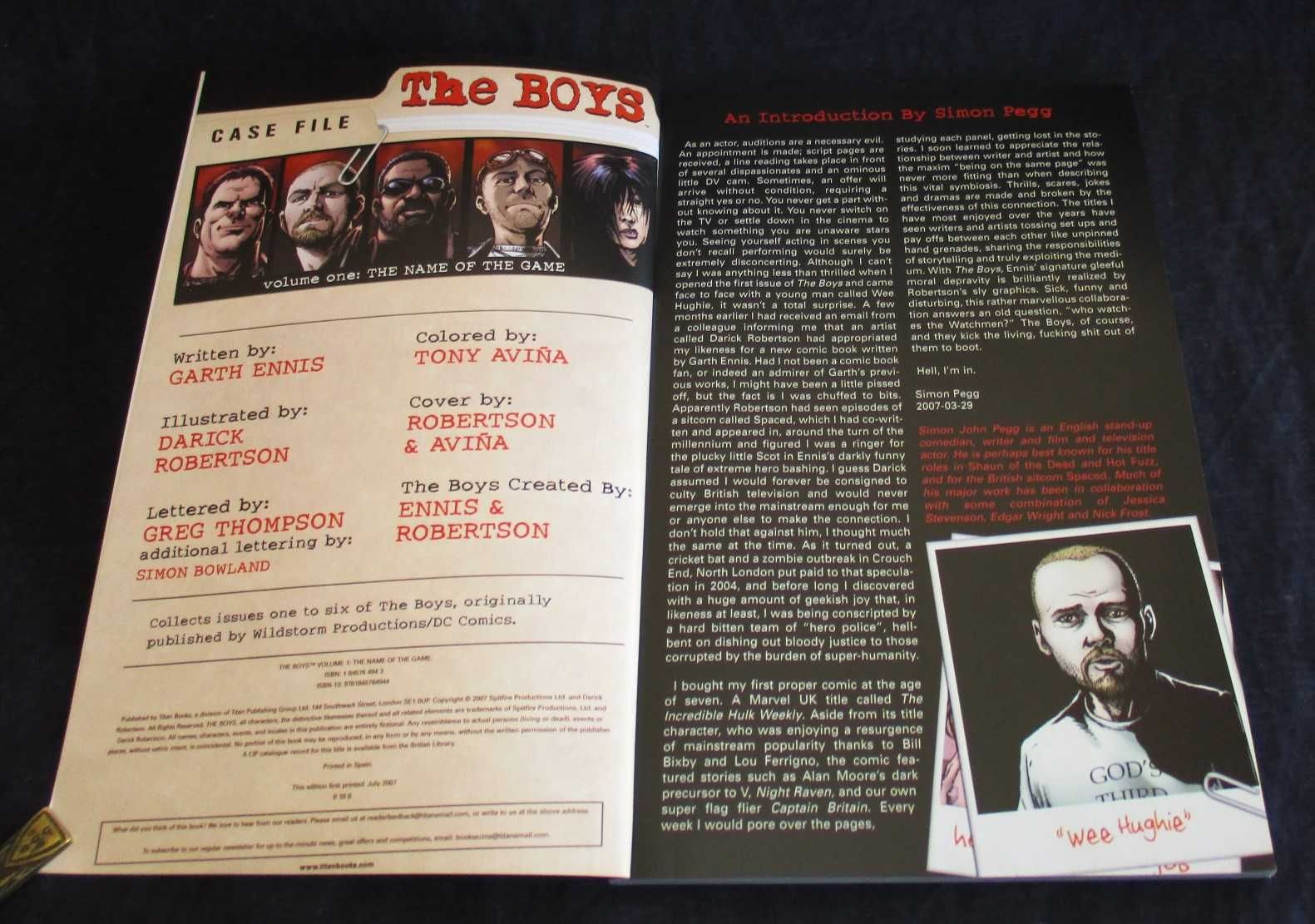 Livro BD The Boys Volume 1 The Name Of The Game Garth Ennis