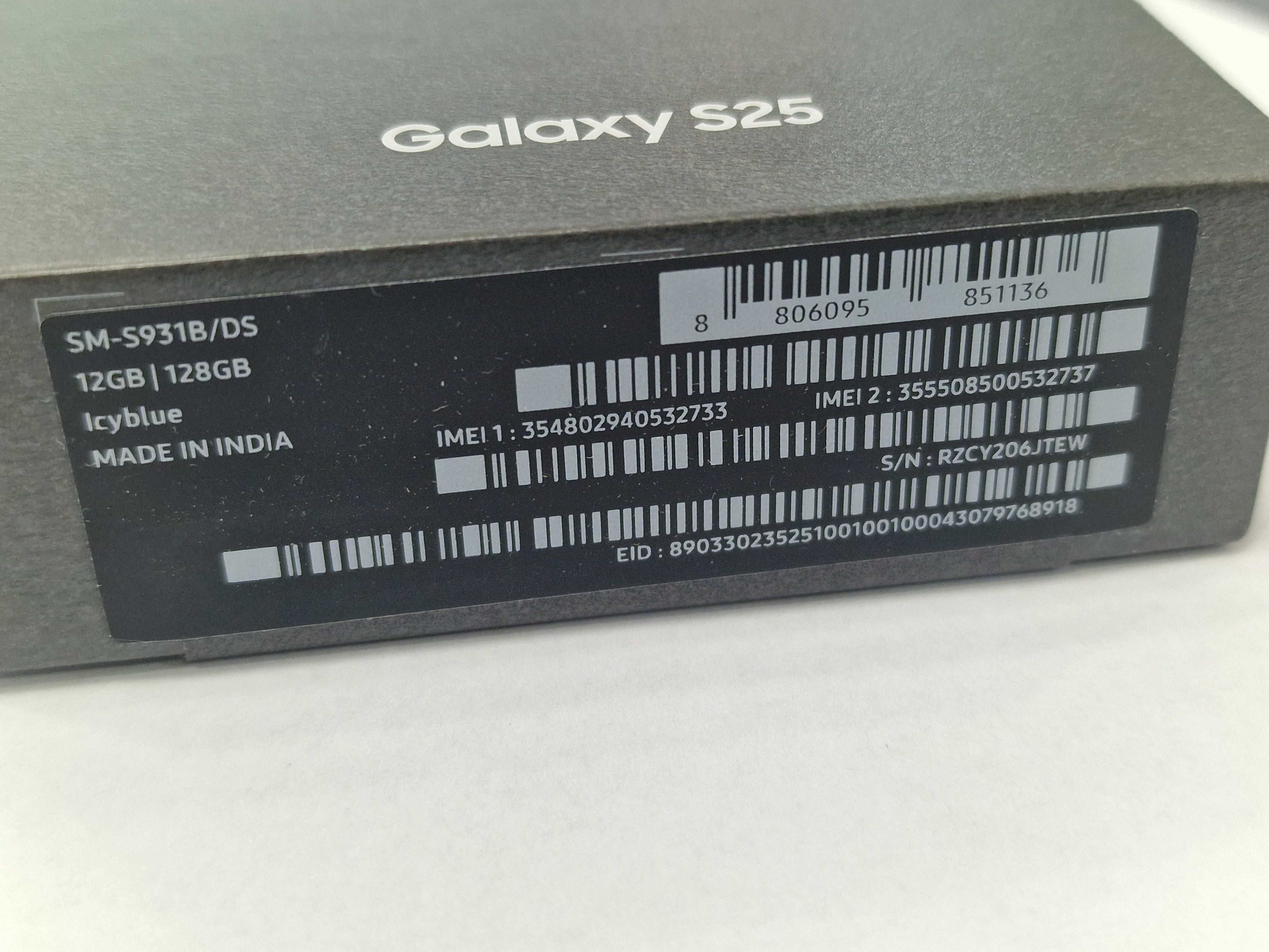 Samsung Galaxy S25 Dual SIM/ 12GB/ 128GB/ Icyblue/ GW24/ bez rat!