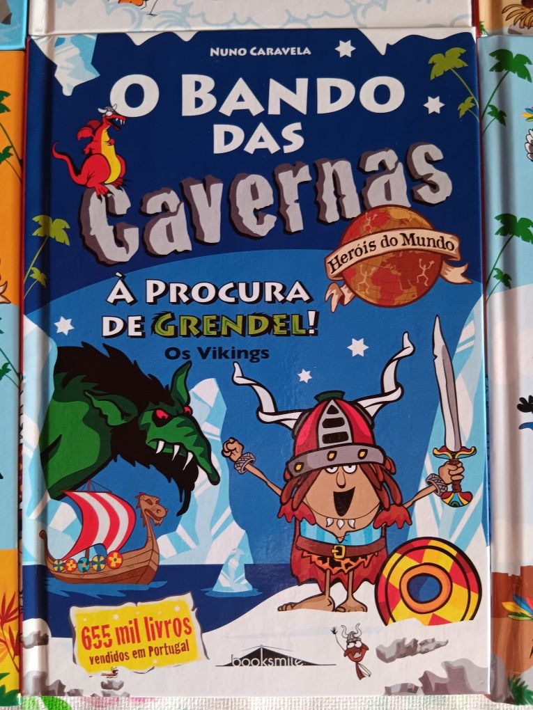 Coleção 6 livros capa dura - Bando das Cavernas