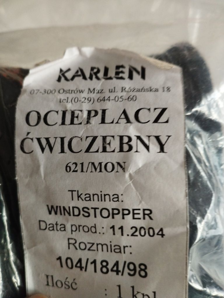 Ocieplacz ćwiczebny