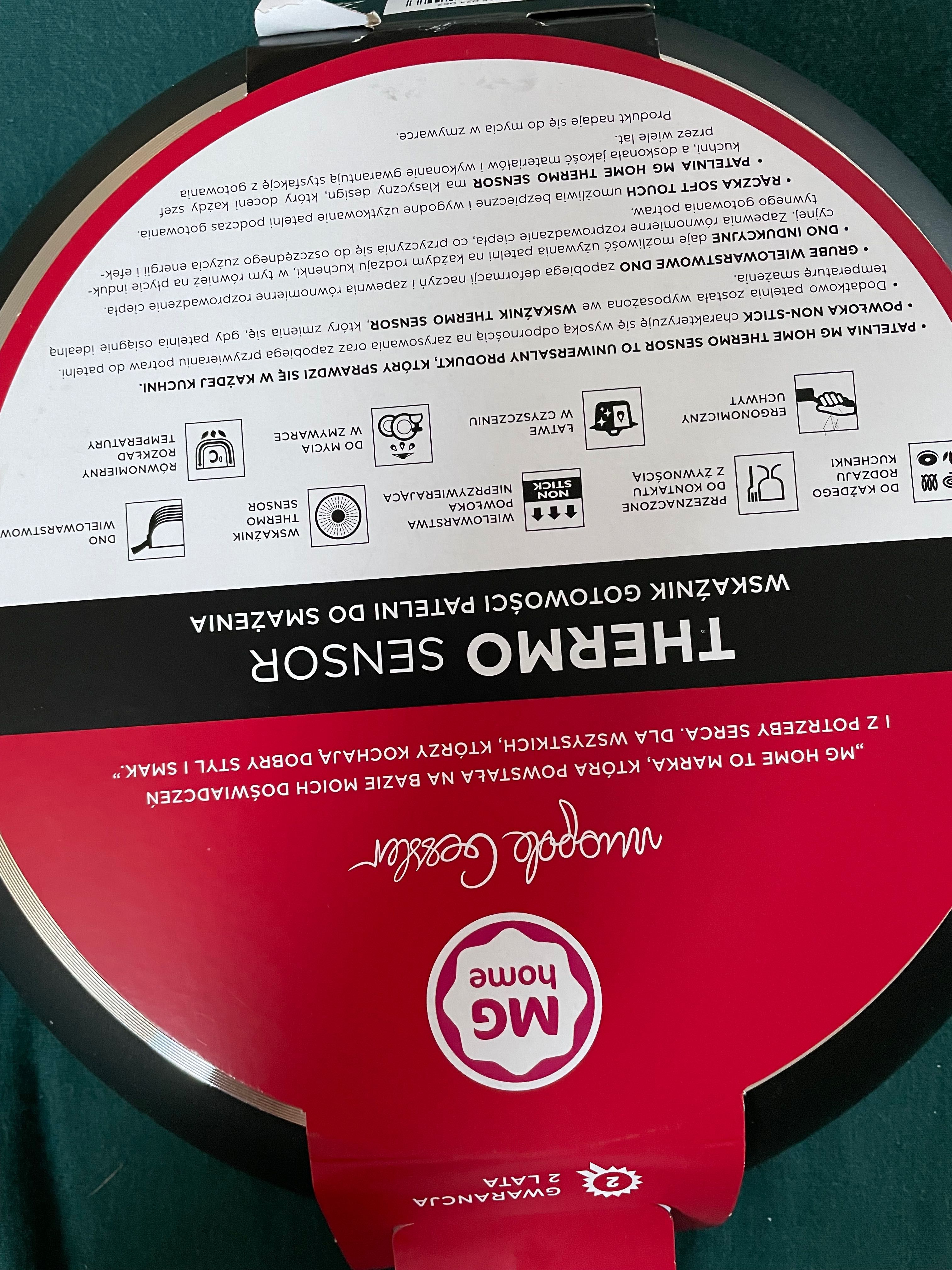 Patelnia Thermo Sensor 28 nowa indukcja Gessler