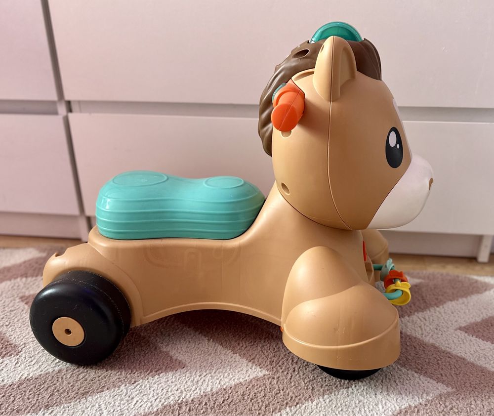 Konik kucyk Fisher Price jeździk pchacz