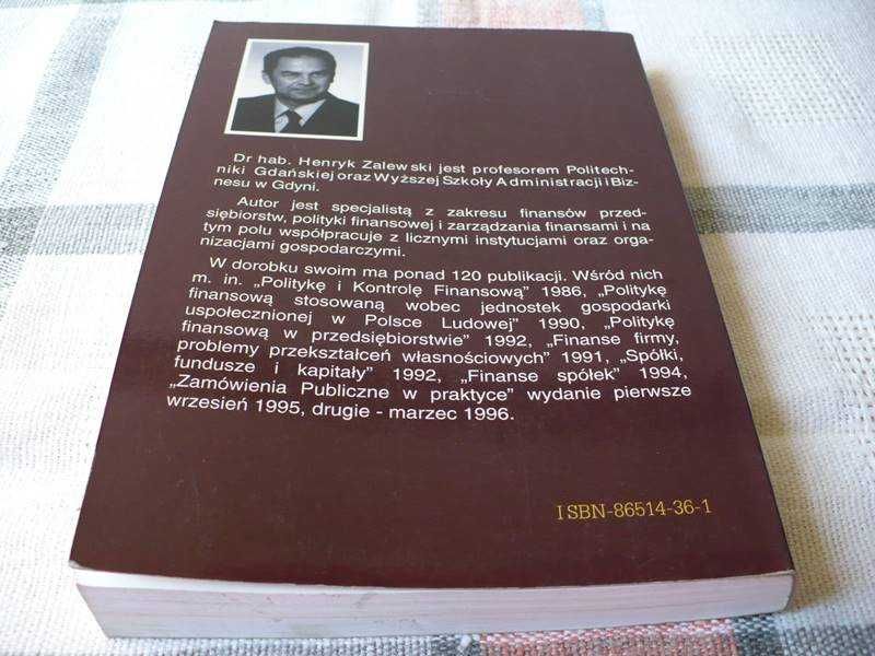 Finanse w spółkach i innych podmiotach gospodarczych, Henryk Zalewski