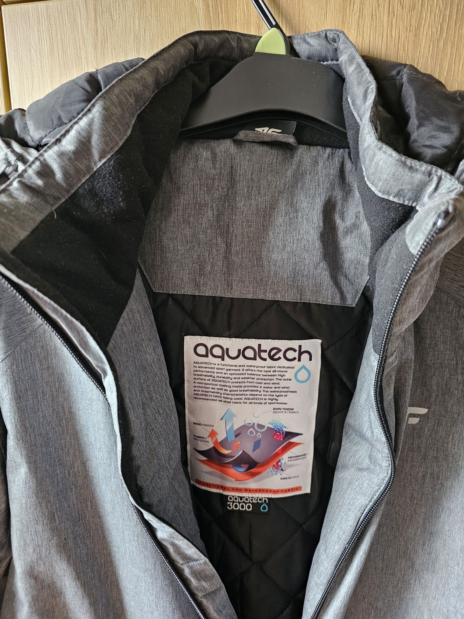 Kurtka narciarska zimowa 4f Aquatech 3000