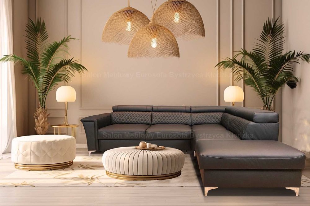 Narożnik skórzany Glamour 277x231 i inne, sofa ze skóry, rogówka SKÓRA