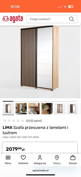 Szafa lime agata meble nowa 1.5m