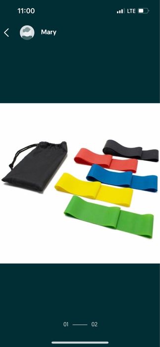 Фитнес резинки - 5шт 65грн