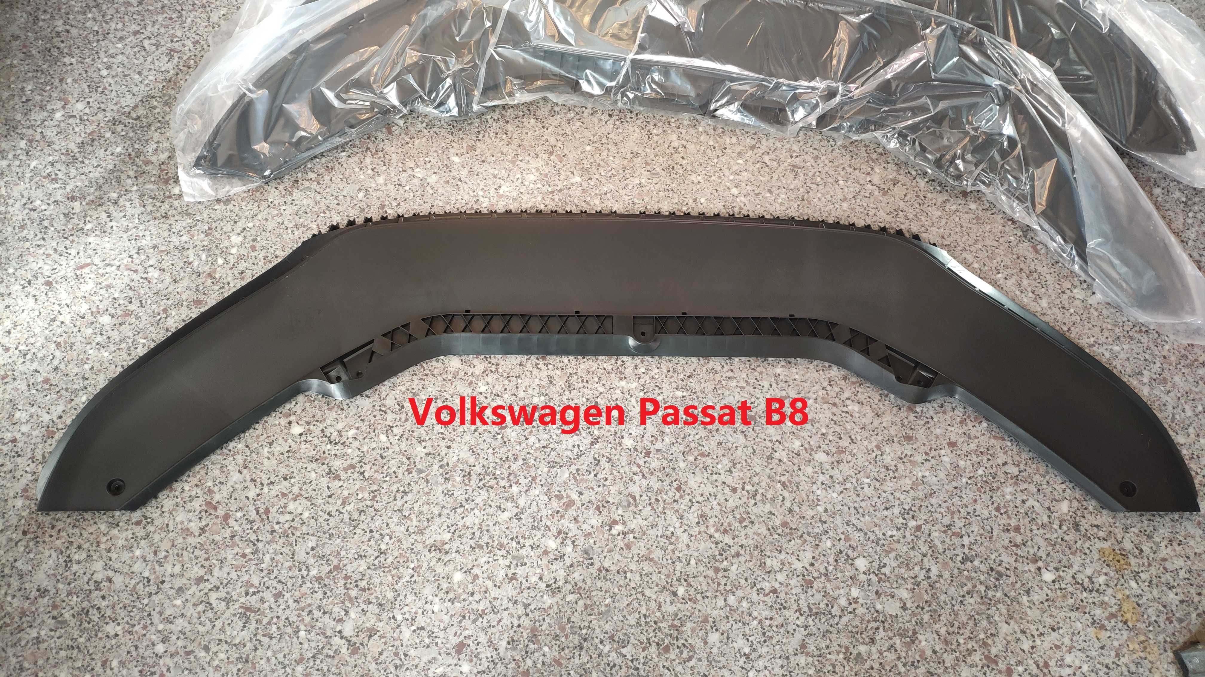 Губа нижняя часть переднего бампера VW Passat B7, B8 USA Пассат Б7, Б8
