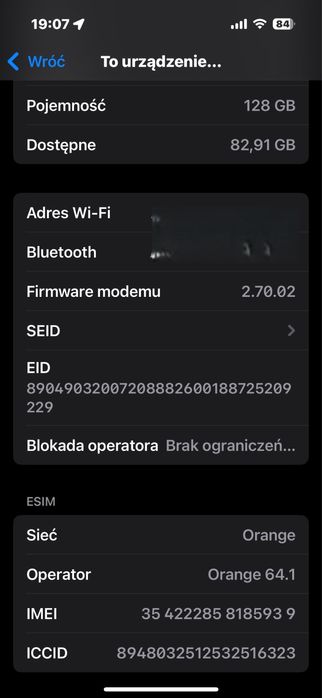 Iphone 15 128 gb z wada