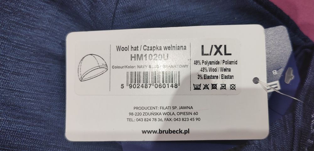 Zestaw czapka i komin z wełny merynosów Brubeck
