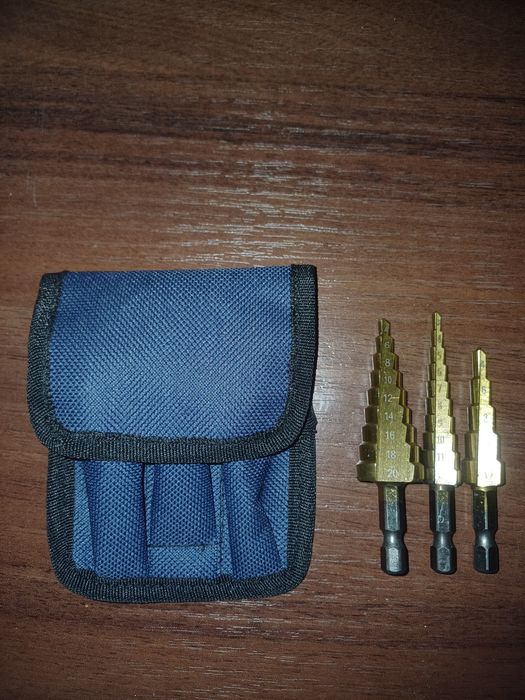 Ступеневі сверла, конусні.