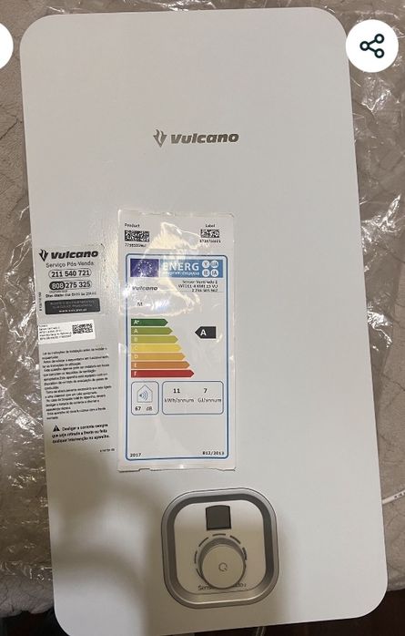 Esquentador vulcano ventilado