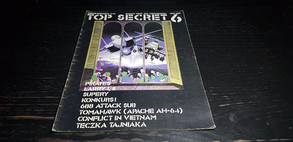 Czasopismo Top Secret numer 6 rok 1991.