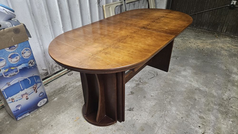 Duzy stół rozkładamy z drzewa porządny ponad 3 metry długości