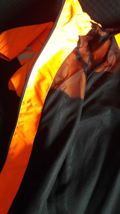 Kurtka męska przeciwdeszczowa, odblaskowa na rower, S-M