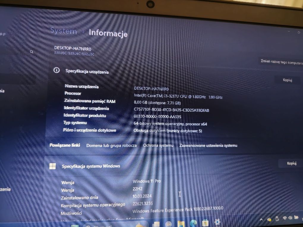 Notebook SAMSUNG NP530U3C-A09NL