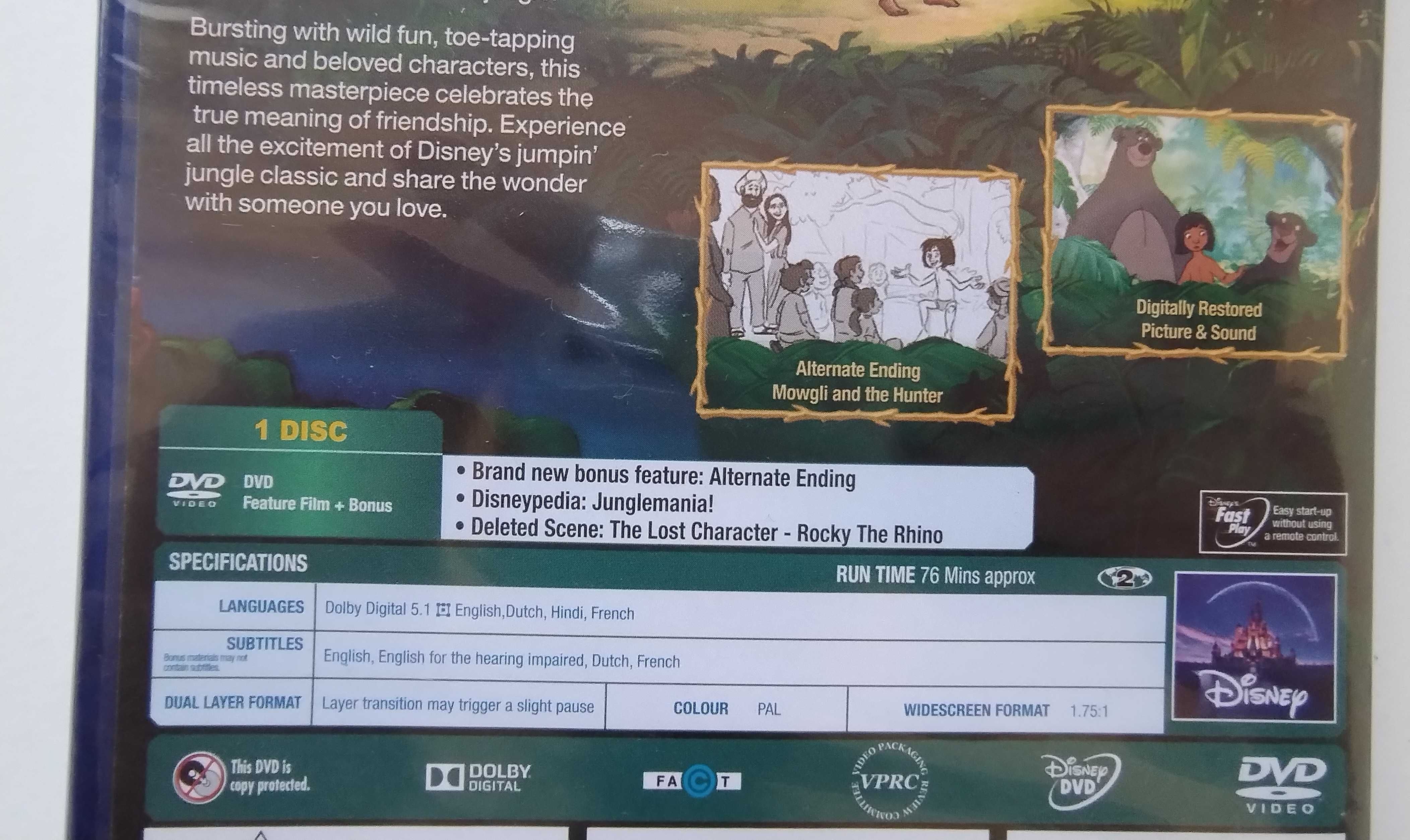Diamond Edition Disney The Jungle Book DVD płyta nowa po angielsku