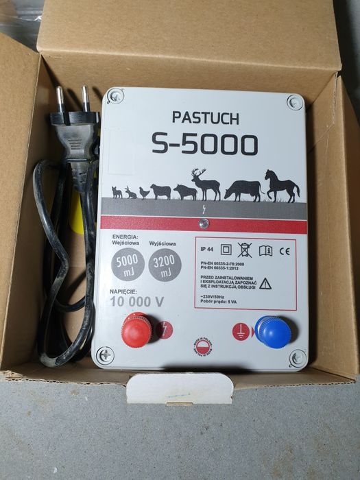 Pastuch elektryzator sieciowy  230V Pomelac S-5000 5J Polski
