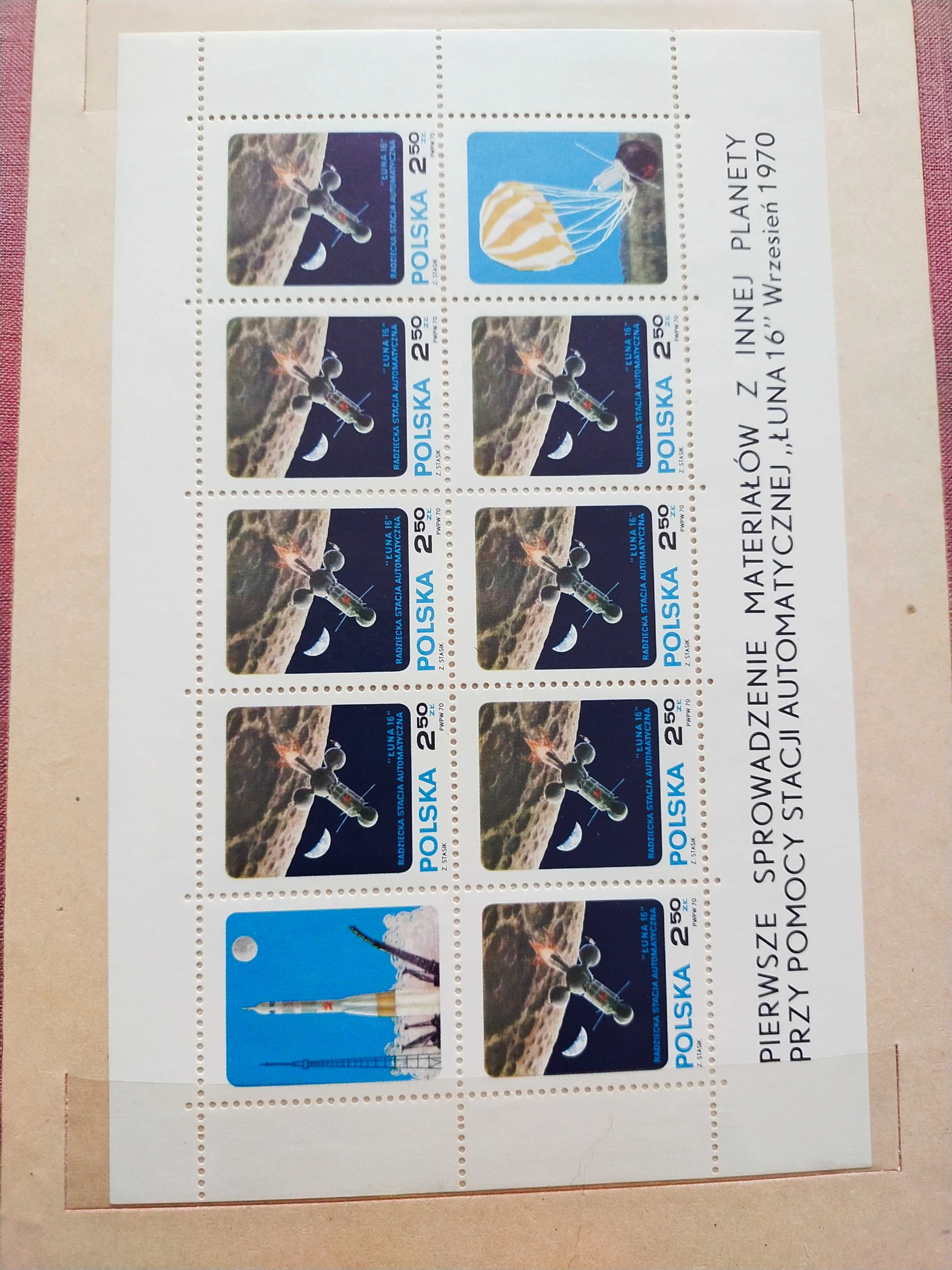 Klaser - tom jubileuszowy IX Polska 70-71 kompletny znaczki czyste