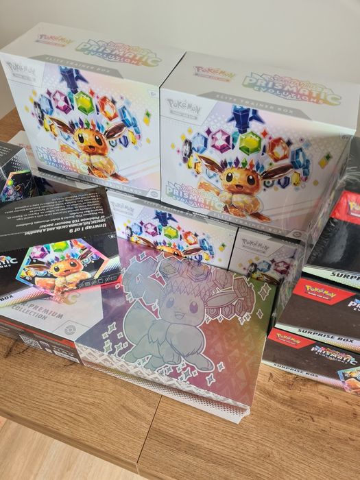 Prismatic Evolutions Elite Trainer Box, SPC, Surprise Box - Pokemon
