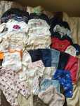 Zestaw ubranek niemowlęcych 30szt dla dziewczynki jeansy bluzy body dr