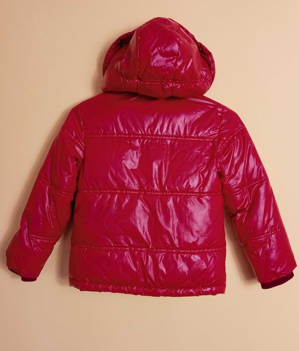 Ciepła gruba kurtka zimowa NEXT dla dziewczynki 7 lat 122 cm