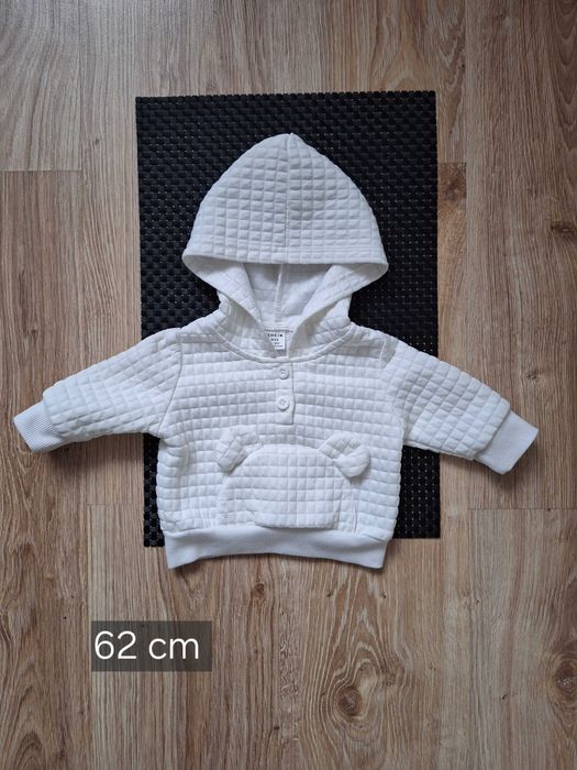 Bluza wafelkowa kieszonka miś 62 cm