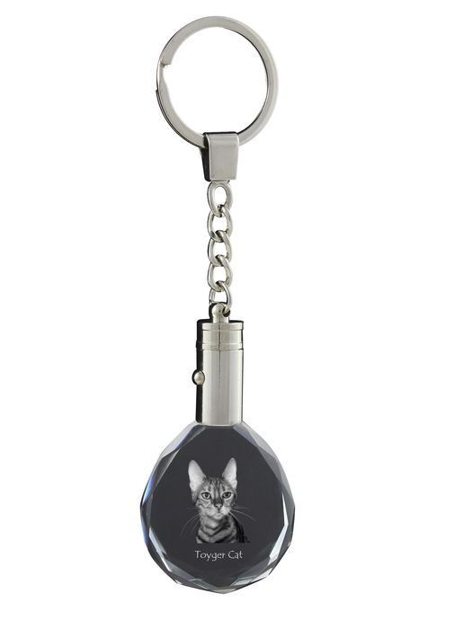 Kot toyger brelok do kluczy kryształowy z kotem Art-Dog