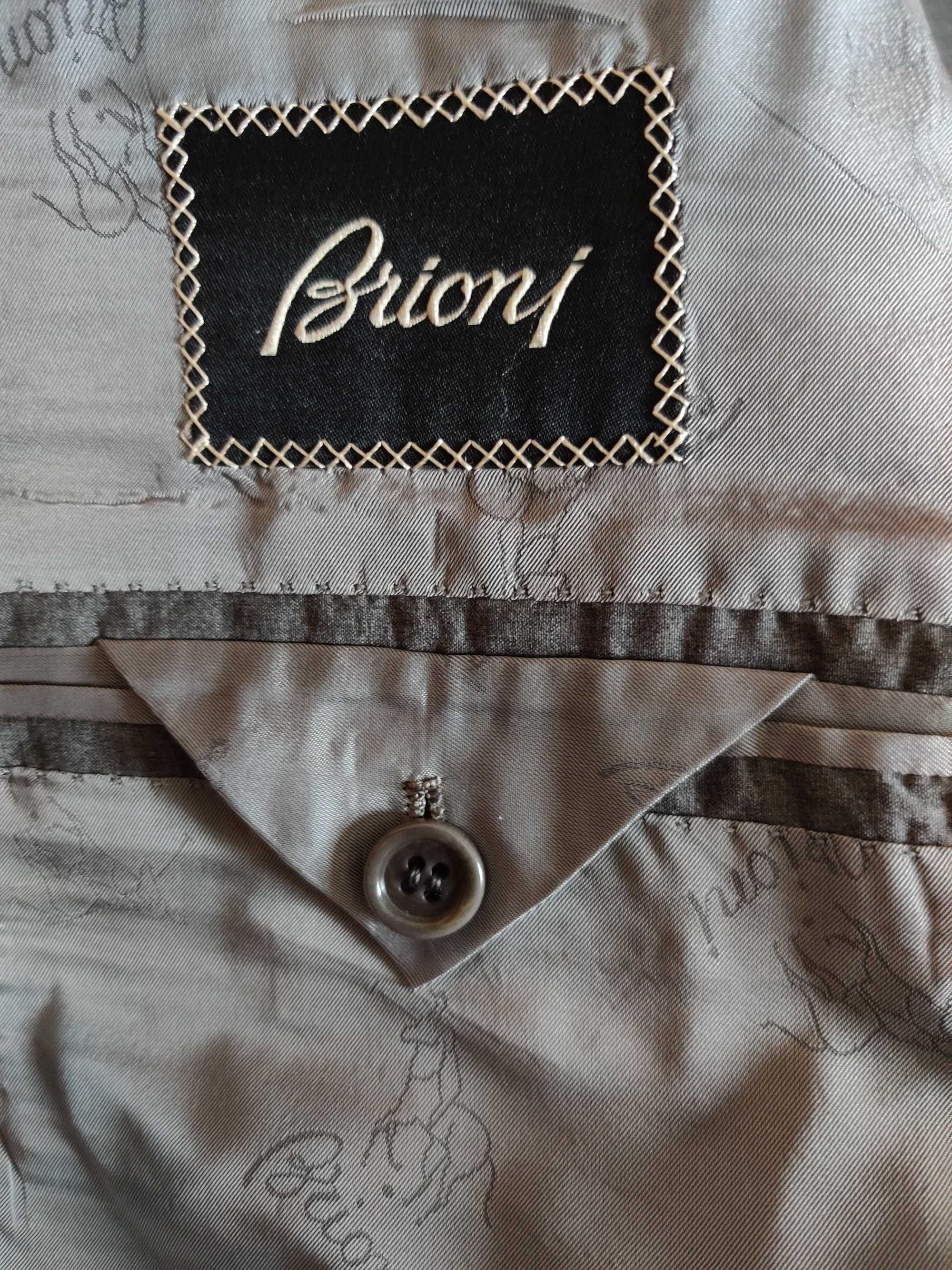 Brioni костюм классический мужской ручной работы (Темно-серый) 4