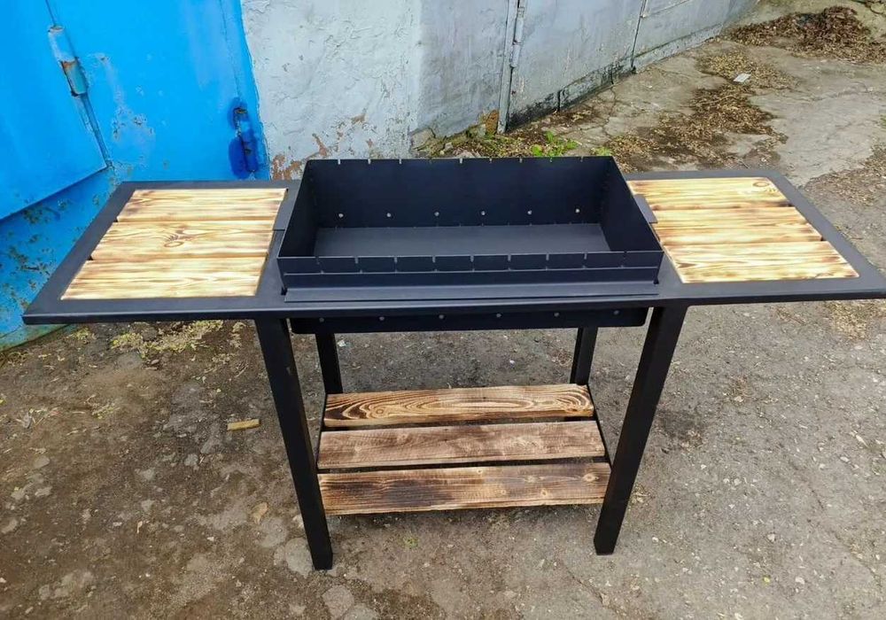 Розкладний‼️ Мангал великий зі знімною жаровнею на 9 шампурів ! Дивись