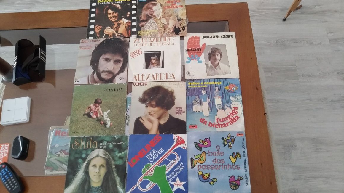 Discos de vinil vários cantores