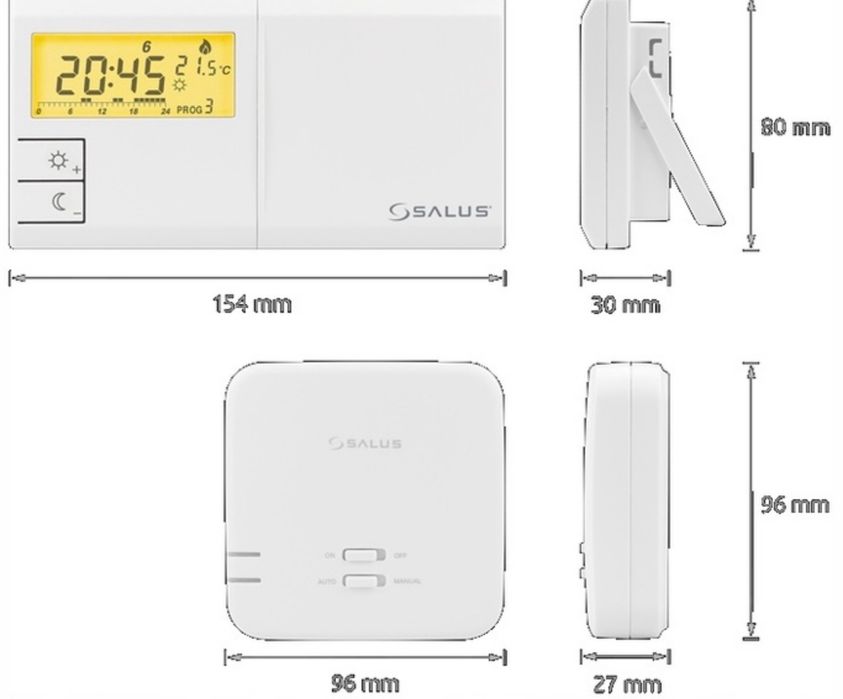 Sterownik Regulator Termostat Temperatury Bezprzewodowy Pokojnowy