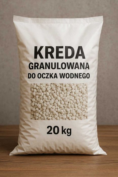 Kreda stawowa DO oczka wodnego, KREDA do stawu 20kg bezpieczna dla ryb