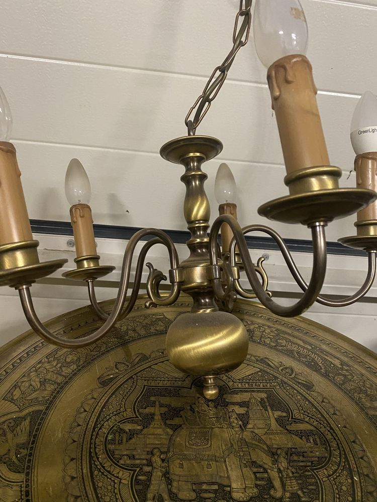 Lampa pięcioramienna .