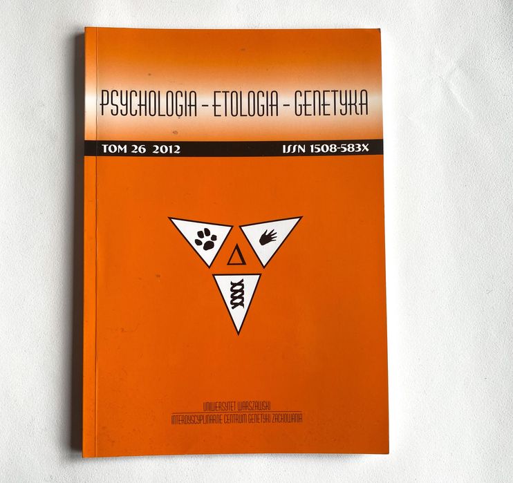 Psychologia Etologia Genetyka tom 26 2012 OKAZJA