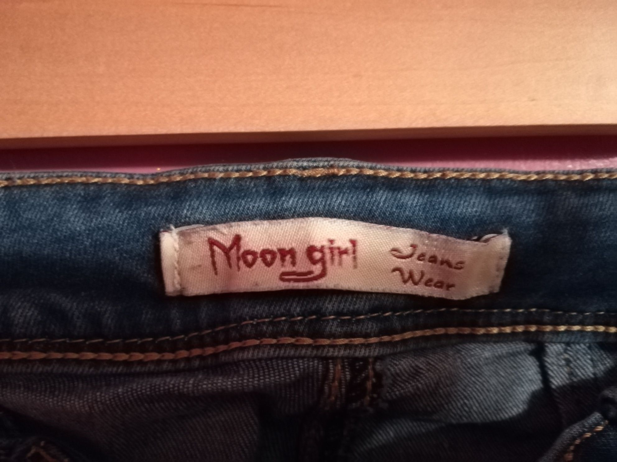 Spodnie damskie 26 XS MOON GIRL ciemnoniebieskie jeans