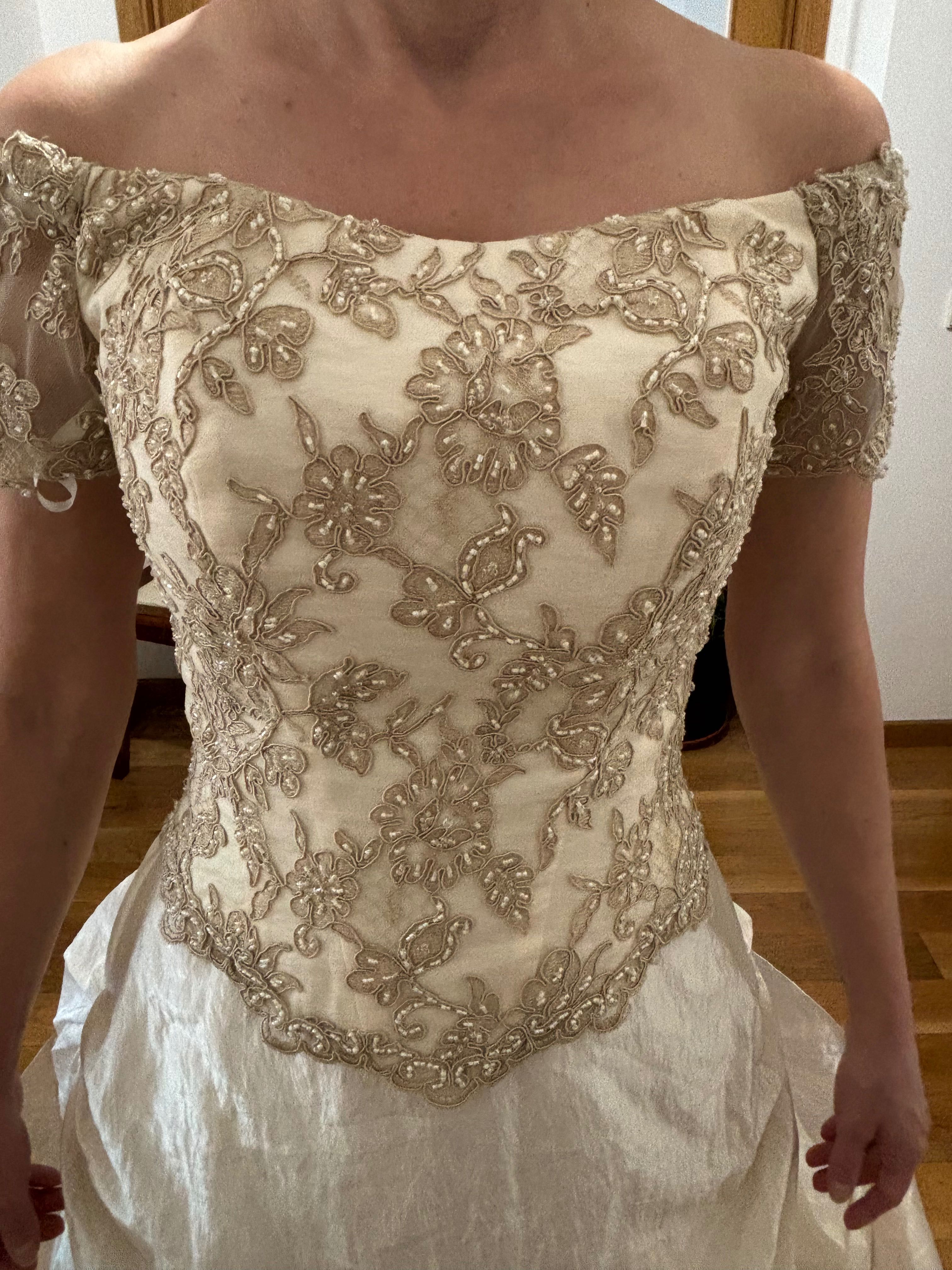Vestido de noiva novo alta costura Made in Italy