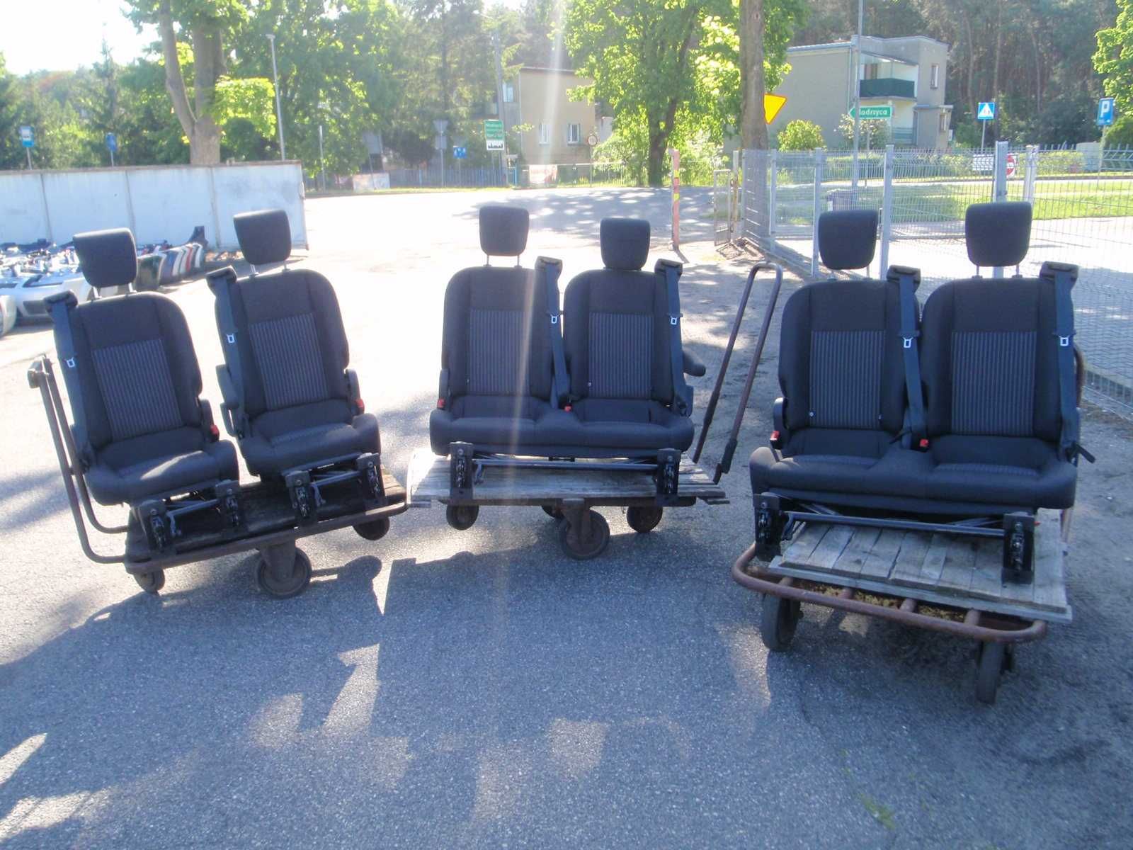 Ford Transit Custom 9-os fotele 2 i 3 rząd regulowane oparcia idealne
