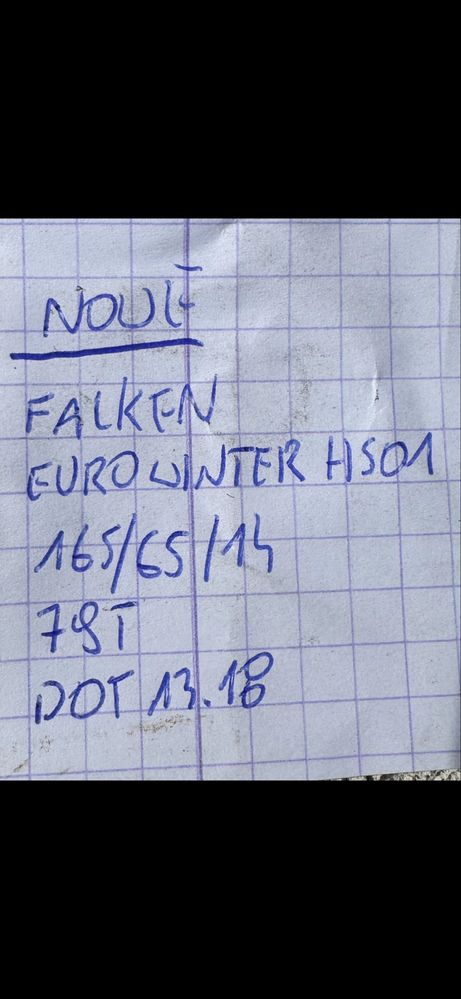 NOWE Falken EuroWinter HS01 165/65 R14