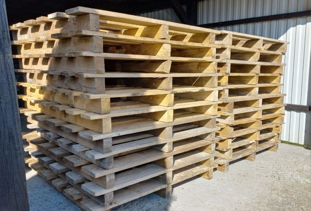 Palety budowlane drewniane transportowe 100x120 po materiałach TANIO