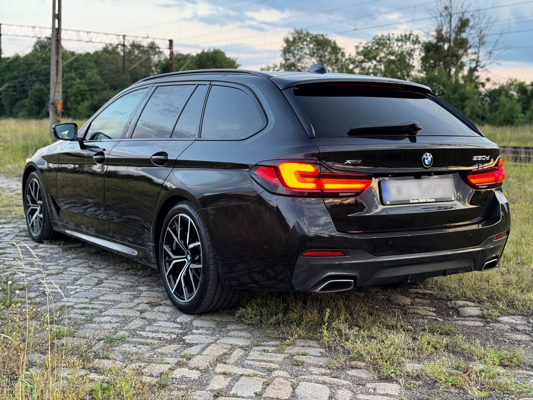 BMW Seria 5 BMW G31 LCI 530d Xdrive Mpak Skrętna tylna oś