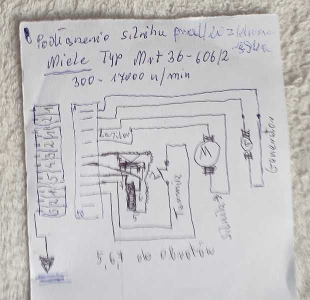 Silnik 230Vz kołem pasowym