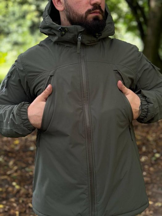 Мембранна куртка Level 7 2.0 олива. Тактична зимова куртка Левел 7