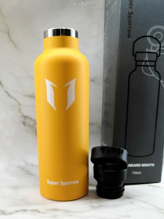 Butelka na wode Super Sparrow 500 ml żółta złota