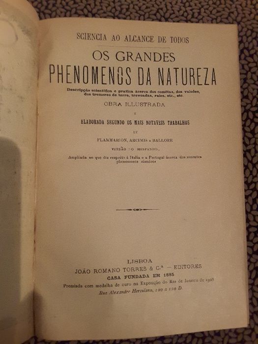 Os Astros e a Terra / Fenómenos da Natureza-Terramotos 1755 e 1909