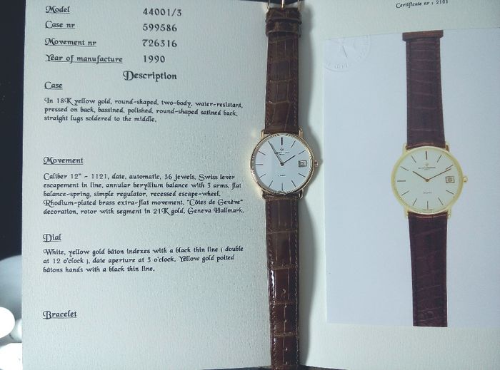 Vacheron Constantin Patrimony Yellow Gold 18K