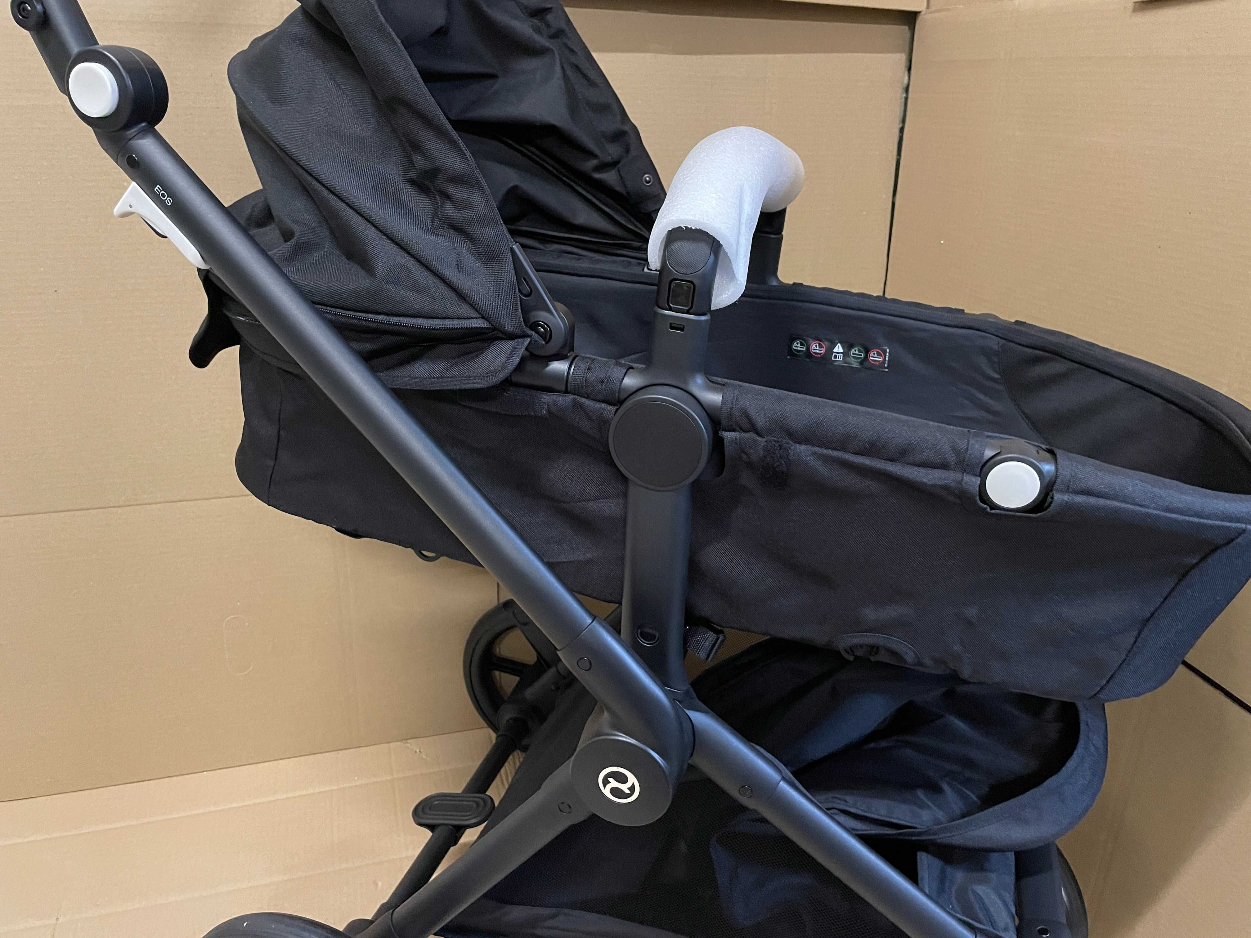 Cybex Eos Wózek wielofunkcyjny 2w1 Moon Black Czarny NOWY okazja !