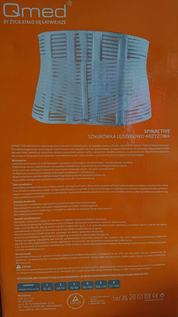 Sznurowka lędźwiowo krzyżowa