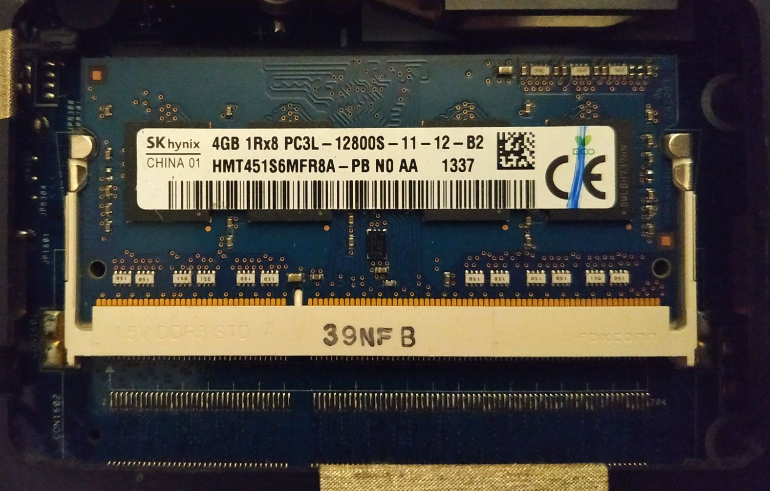 оперативна пам'ять для ноутбука ddr3, 4Гб.